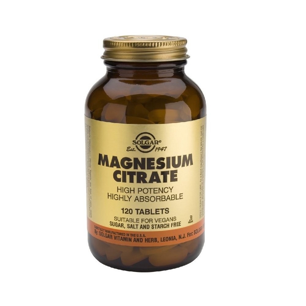 SOLGAR CITRATE MAGNESIUM 200mg 120 tabs