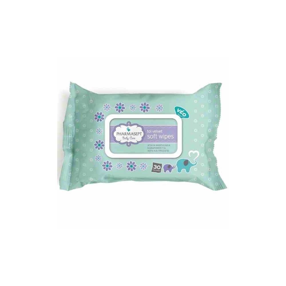 Tol Velvet Baby Soft Wipes (30 τεμάχια)