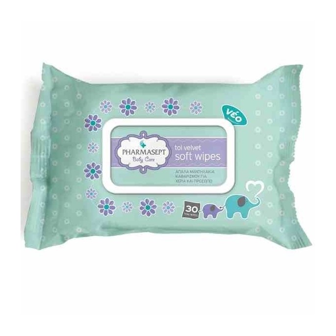 Tol Velvet Baby Soft Wipes (30 τεμάχια)