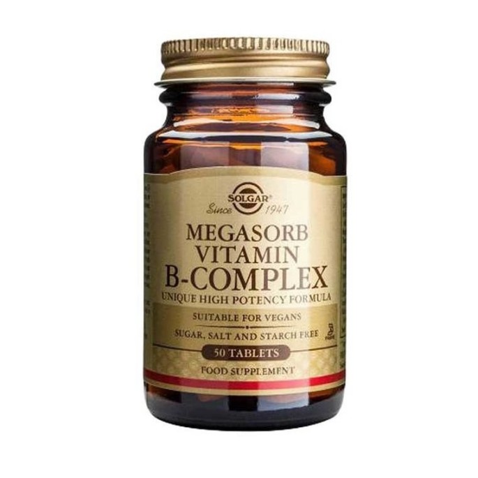 SOLGAR MEGASORB B COMPLEX "50" tabs 50s
