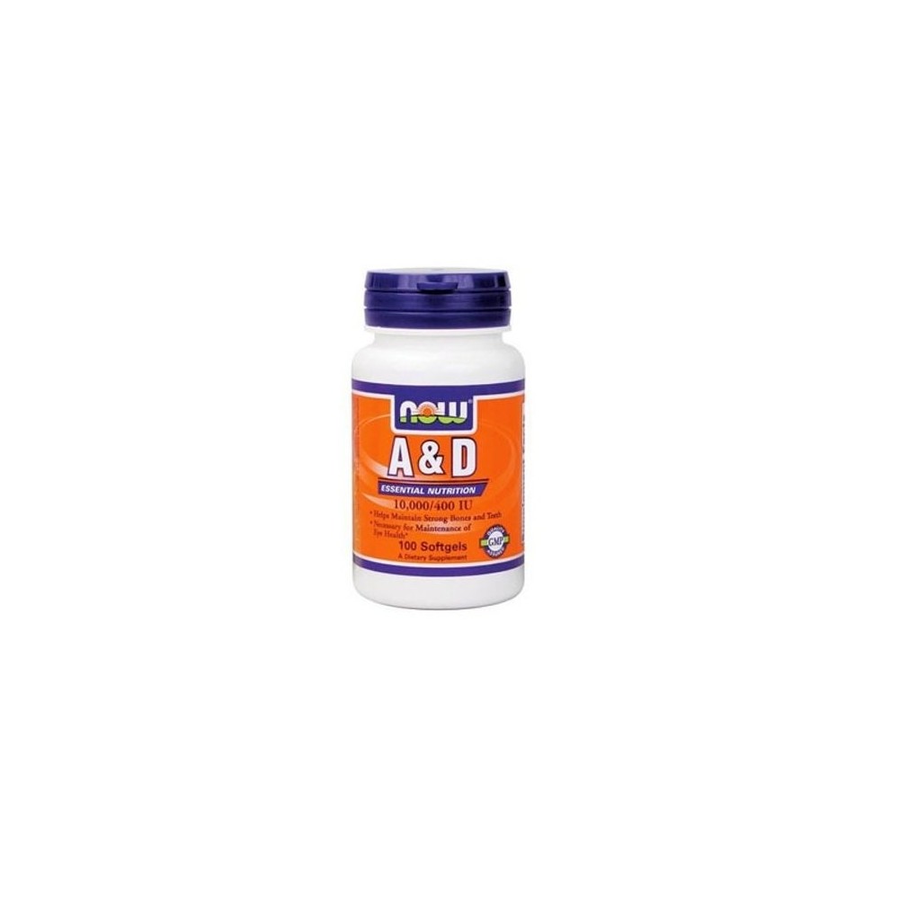Now Foods Vitamin A & D (10,000 Iu A / 400 Iu D-3) - 100 Softgel
