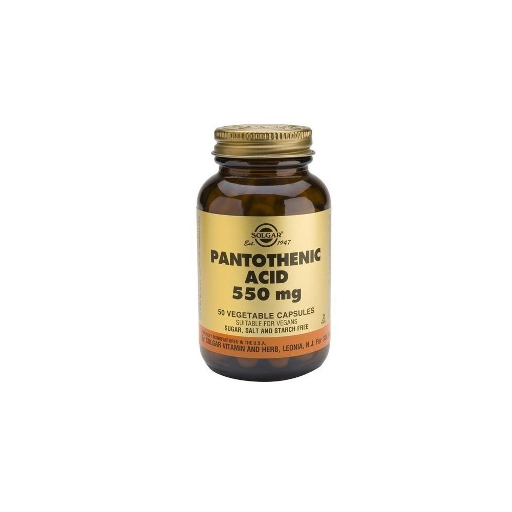 SOLGAR PANTOTHENIC ACID 550mg 50veg.caps