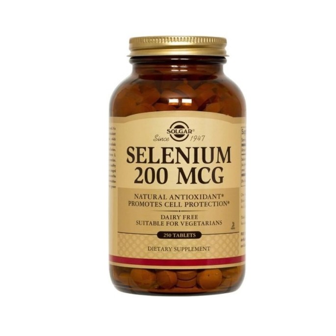 SOLGAR SELENIUM 200μg 250 tabs
