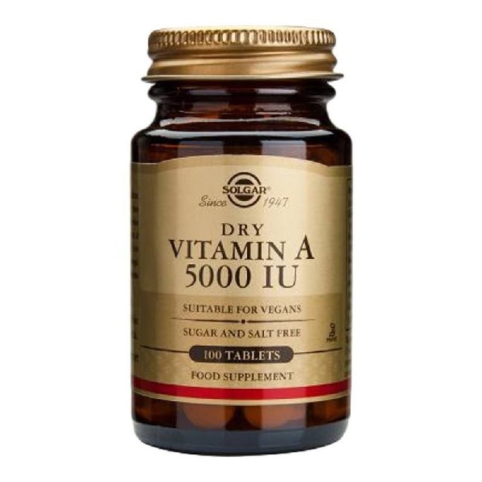 SOLGAR VIT. A 5000 IU 100dry tabs