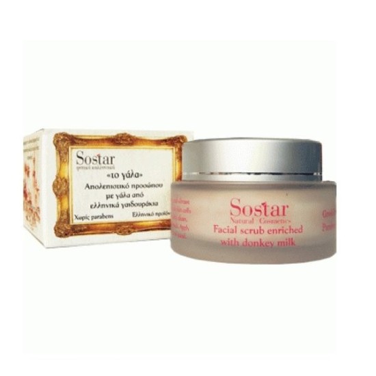 SOSTAR Face Moisturizing Peeling enriched with donkey milk 60ml
