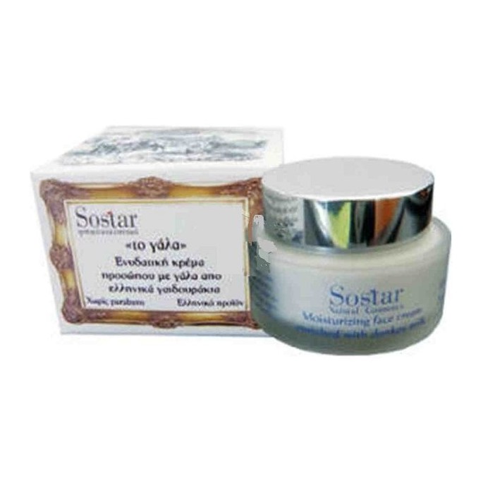 SOSTAR Anti-ageing face night cream enriched with donkey milk 50
