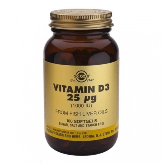 SOLGAR VIT.D-3 1000 IU 100softgels