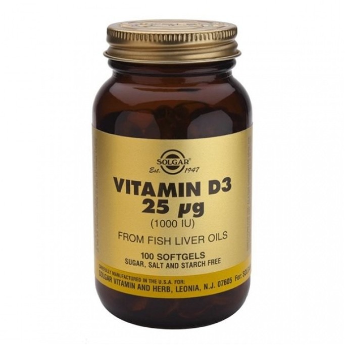 SOLGAR VIT.D-3 1000 IU 100softgels