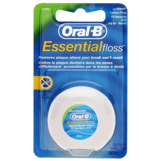 Oral-B ΟΔΟΝΤΙΚΟ ΝΗΜΑ Essential Floss Κηρωμένο 50m