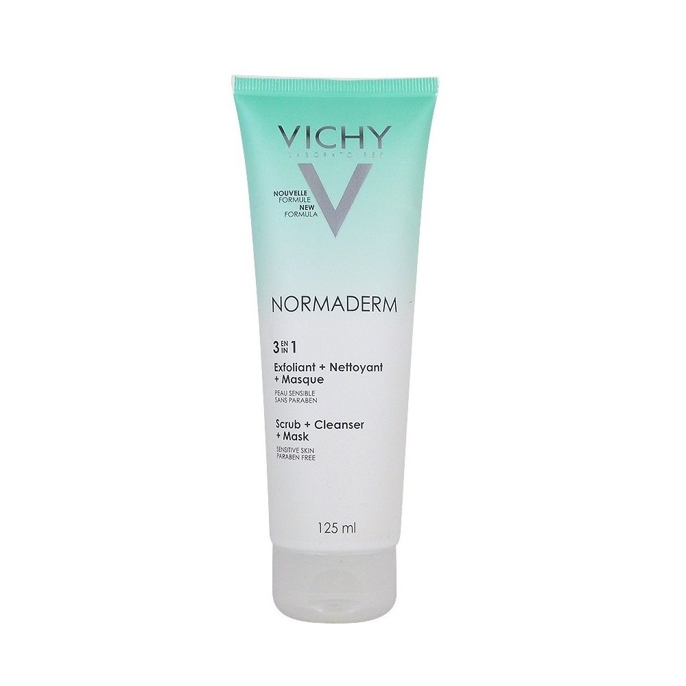 Vichy Normaderm 3 ΣΕ 1 Απολέπιση + Καθαρισμός + Μάσκα 125 ml