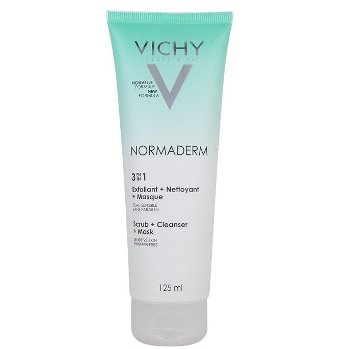 Vichy Normaderm 3 ΣΕ 1 Απολέπιση + Καθαρισμός + Μάσκα 125 ml