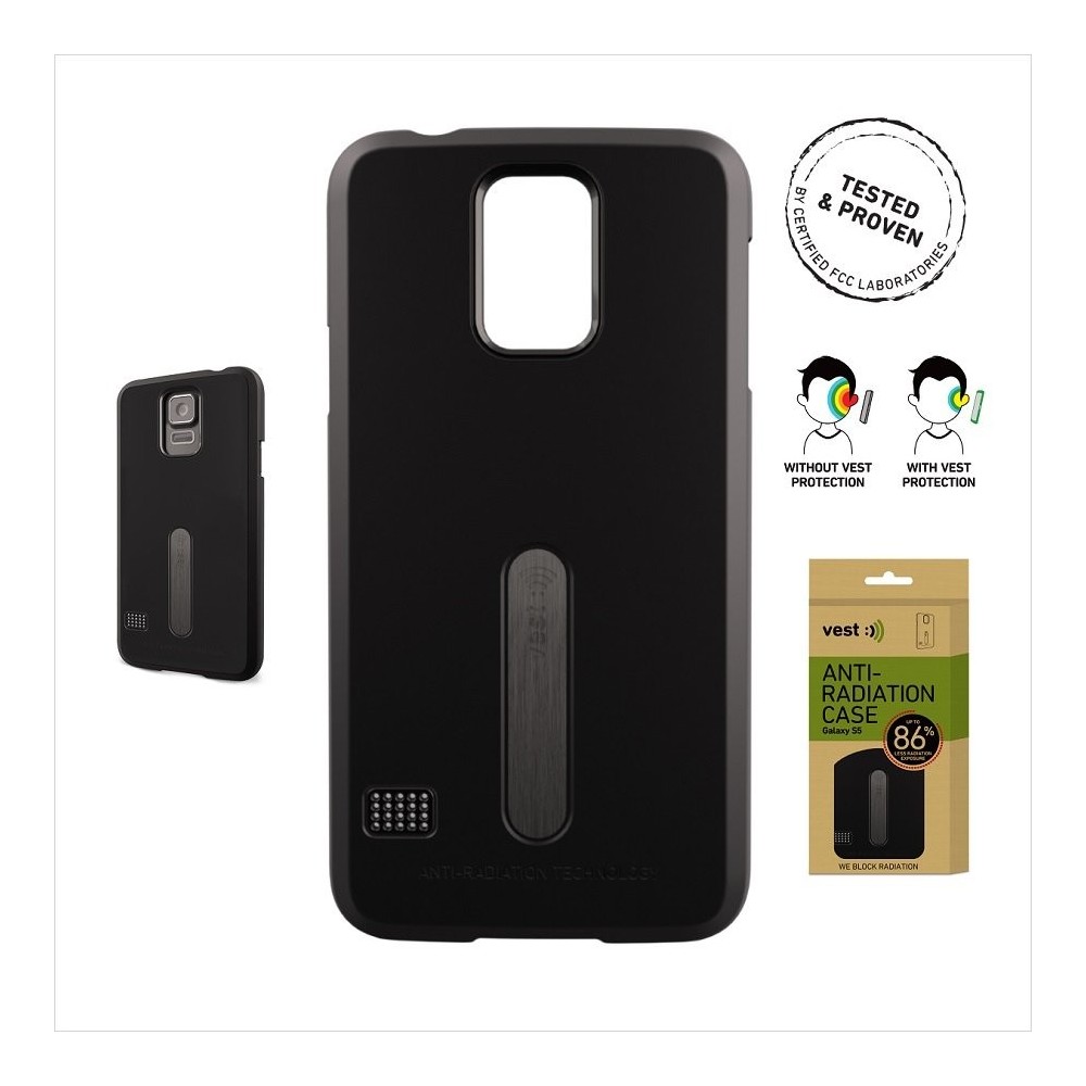 Vest Anti-Radiation case for Samsung Galaxy S5 Black