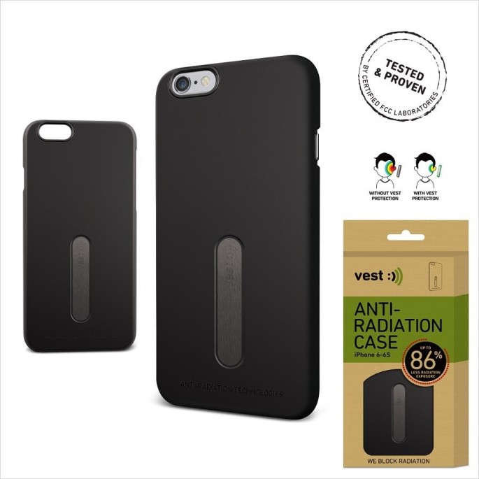 Vest anti-radiation case for iPhone 6 Black