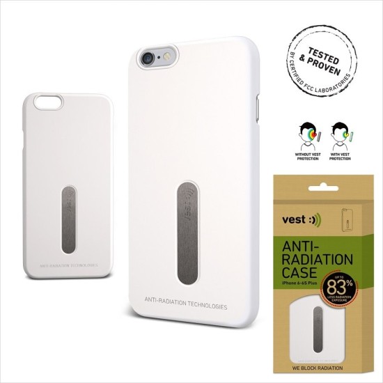 Vest anti-radiation case for iPhone 6 PLUS White