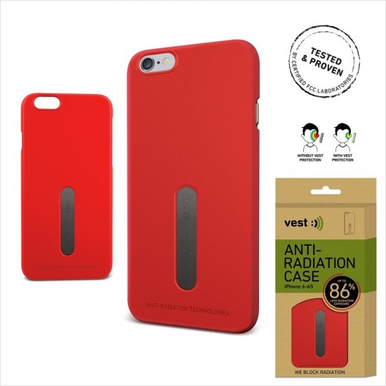 Vest anti-radiation case for iPhone 6 RED