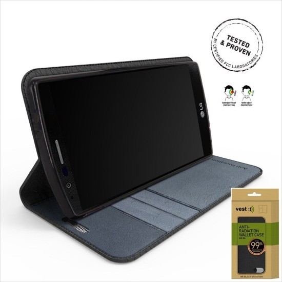 Vest Anti-Radiation Θηκη Πορτοφολι για LG G4 ΜΑΥΡΟ