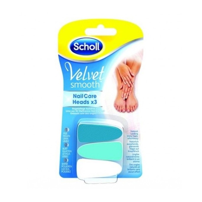 Scholl Velvet Smooth Nail Care Heads x 3 ΑΝΤΑΛΛΑΚΤΙΚΑ