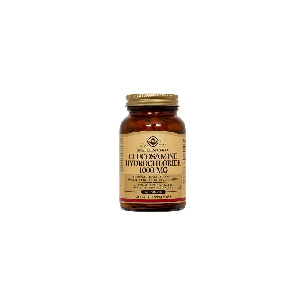 SOLGAR GLUCOSAMINE HCL 1000mg (shellfish-free) tabs 60s