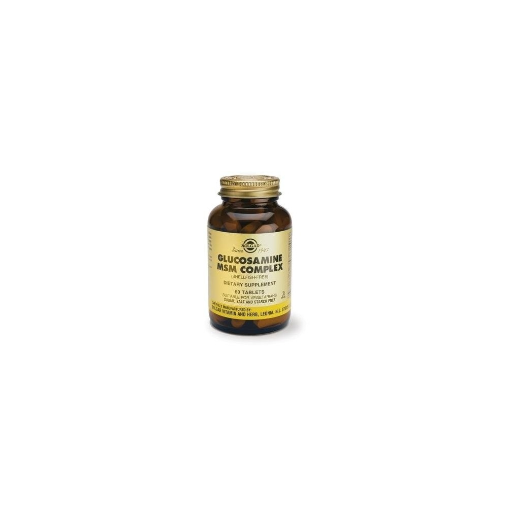 SOLGAR GLUCOSAMINE MSM COMPLEX (shellfish-free) 60 tabs