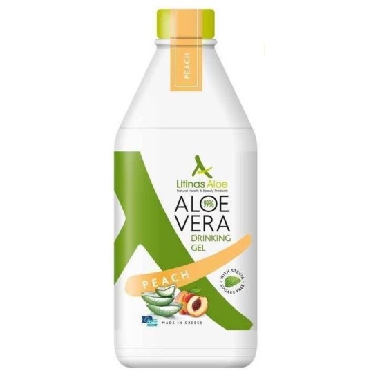 Litinas Aloe Vera Drinking Gel with peach flavour 1lt