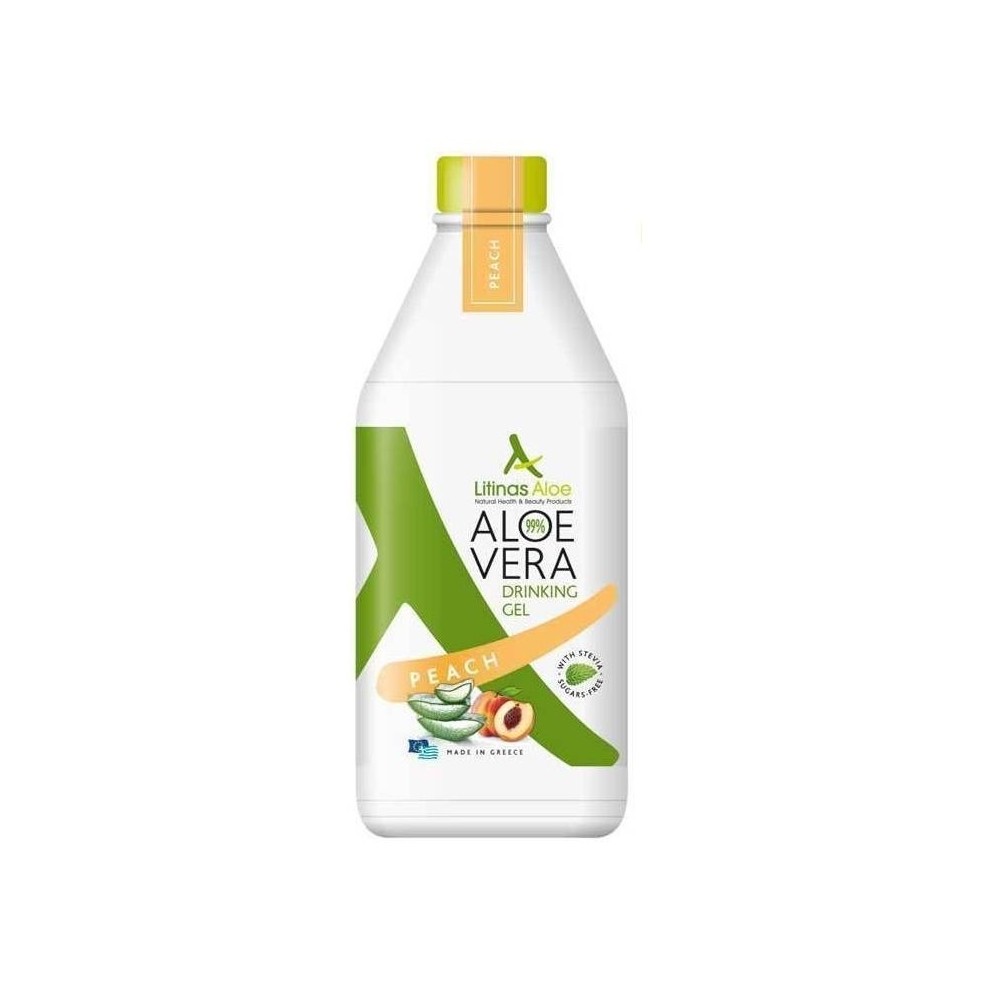 Litinas Aloe Πόσιμο Aloe Vera Gel με γεύση ΡΟΔΑΚΙΝΟ 1lt