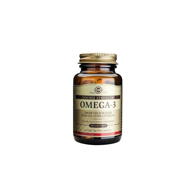 SOLGAR OMEGA-3 DOUBLE STRENGTH 30 softgels