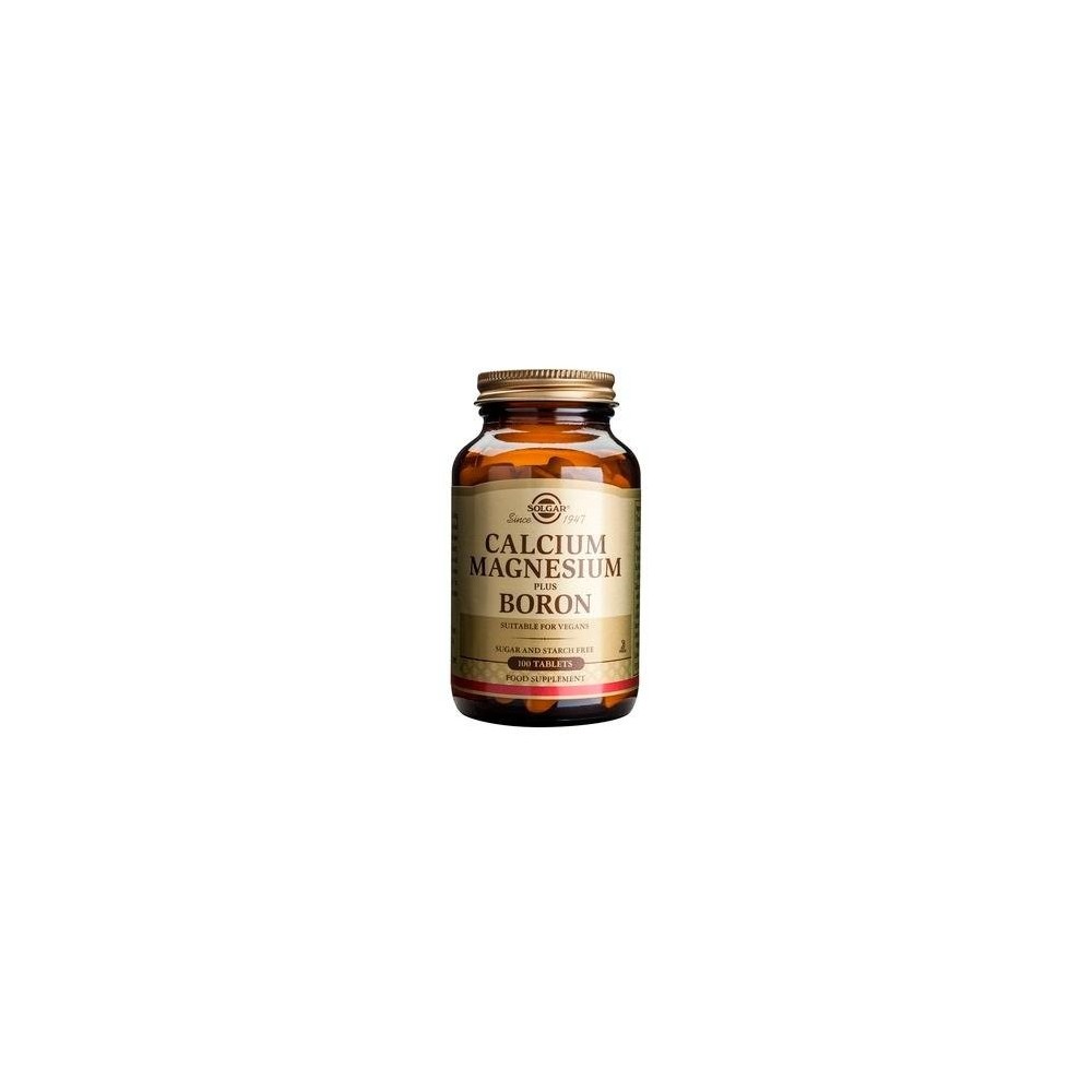 SOLGAR CALCIUM MAGNESIUM + BORON 100 tabs