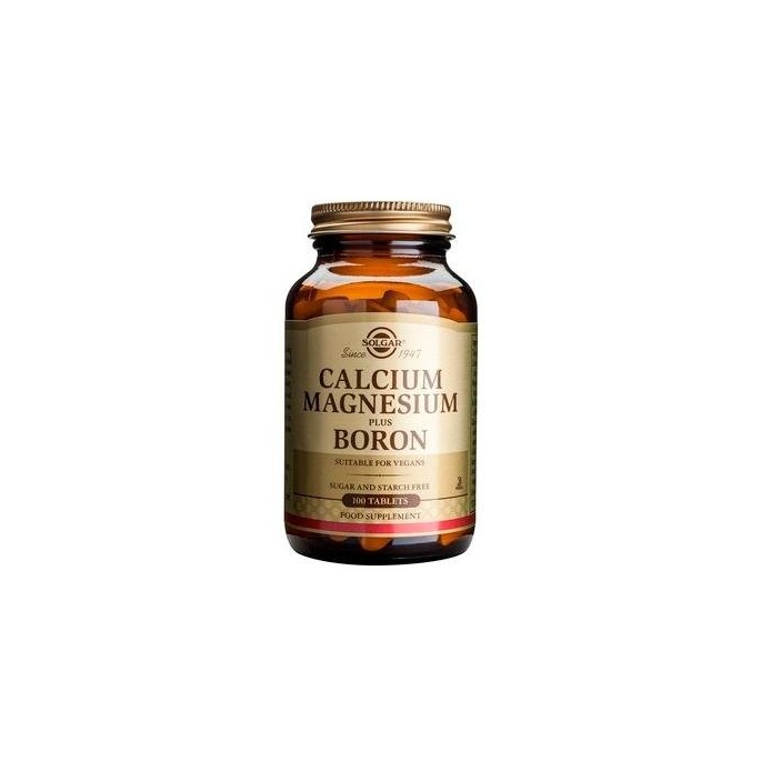 SOLGAR CALCIUM MAGNESIUM + BORON 100 tabs