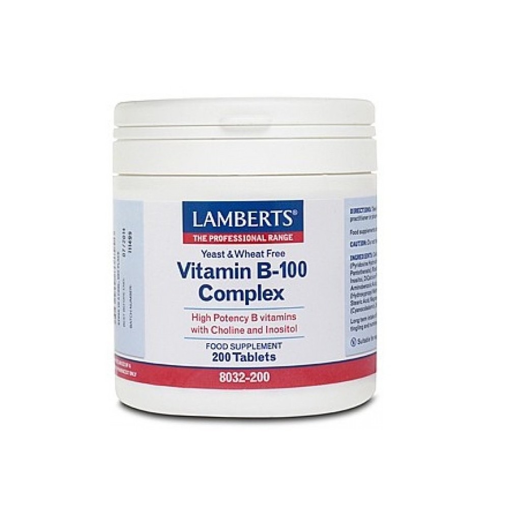 LAMBERTS VITAMIN B-100 COMPLEX 200tabs