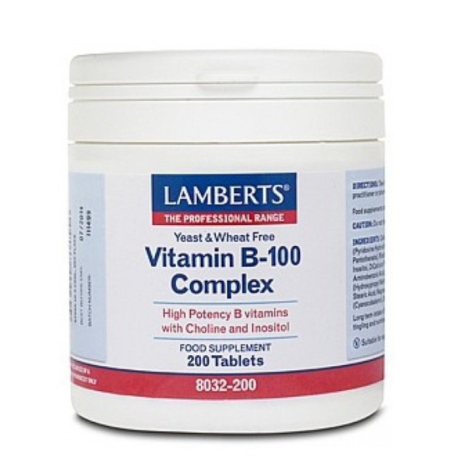 LAMBERTS VITAMIN B-100 COMPLEX 200tabs