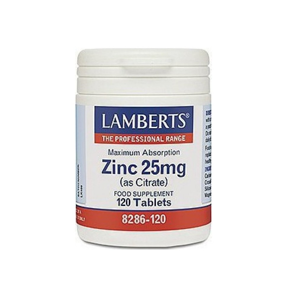 LAMBERTS ZINC 25MG (CITRATE) 120TABS
