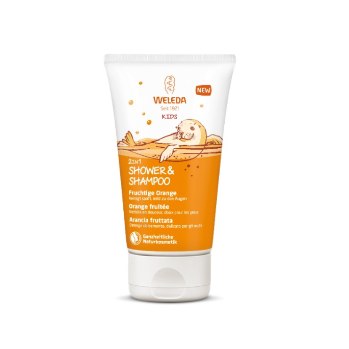 Weleda Kids 2 in 1 Shampoo & Body Wash Orange 150ml