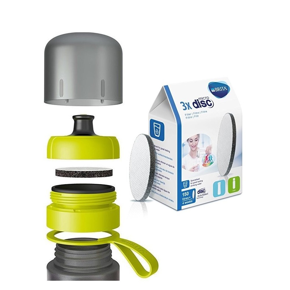 BRITA REPLACEMENT FILTERS FOR FILL & GO ACTIVE BOTTLE 3pcs