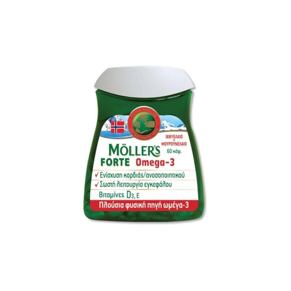 Nature's Plus Moller's Forte Cod Liver Oil OMEGA-3-60caps