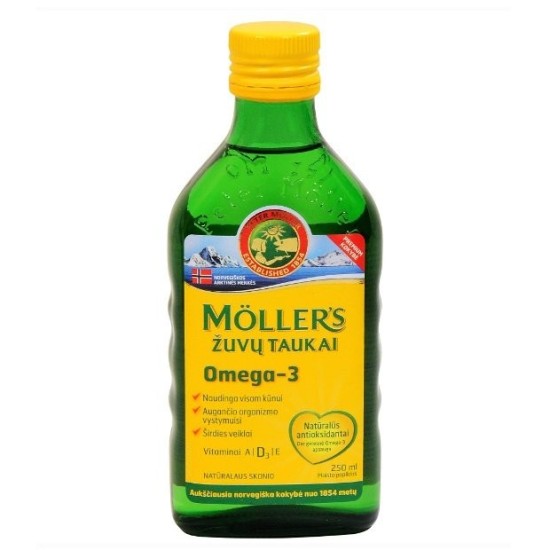 Nature's Plus Moller's Cod Liver Oil Natural Flavour 250ml