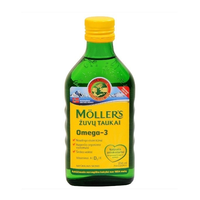 Nature's Plus Moller's Cod Liver Oil Natural Flavour 250ml