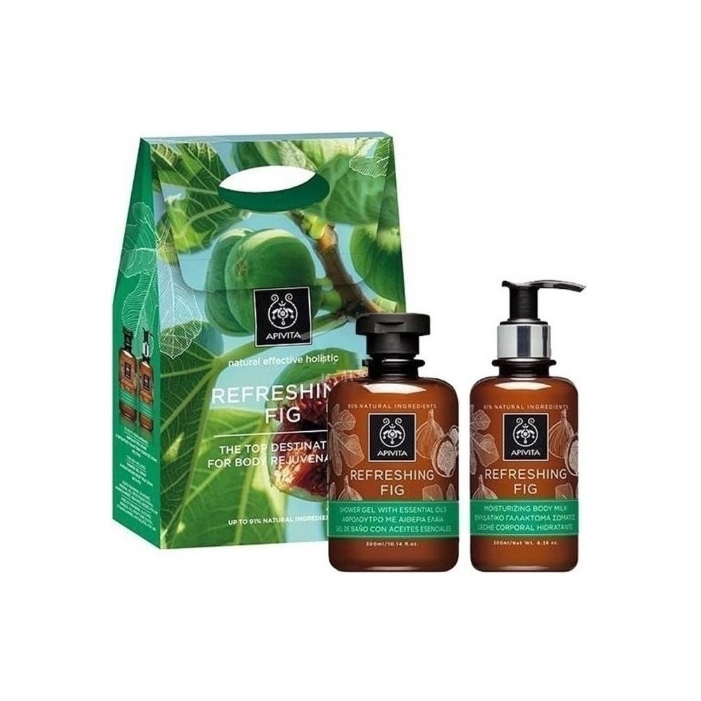 APIVITA REFRESING FIG SET Showergel200ml+Body Milk 200ml