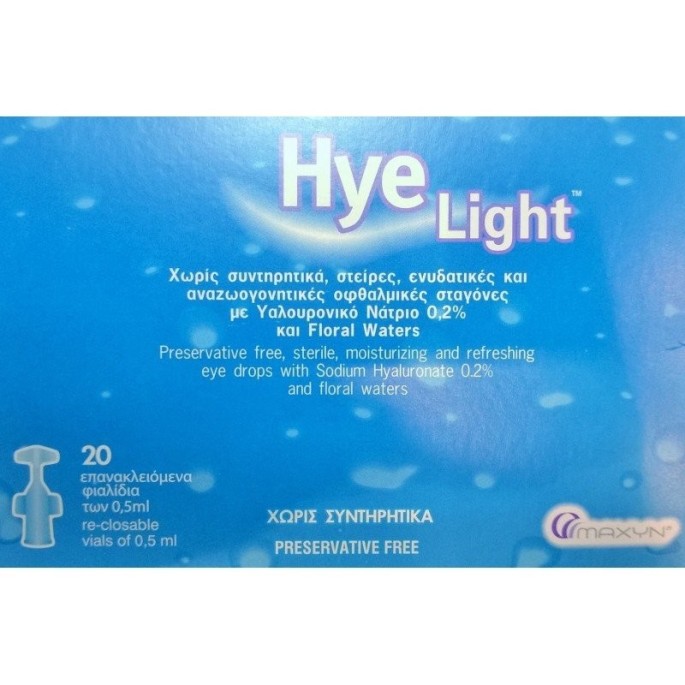 Sterile Hye Light ophthalmic solution 20x0.5ml
