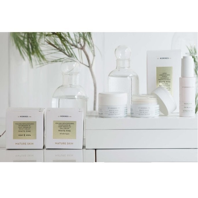 Korres ΛΕΥΚΗ ΠΕΥΚΗ ΣΕΙΡΑ-ΚΡΕΜΑ ΗΜΕΡΑΣ-ΝΥΧΤΑΣ-SERUM