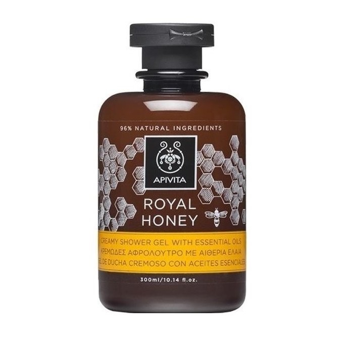 Apivita Royal Honey Κρεμώδες Αφρόλουτρο Ξηρή Eπιδερμίδα 300ml