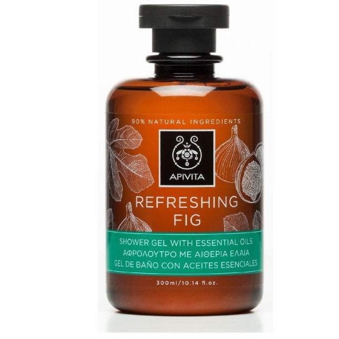 APIVITA  REFRESHING FIG Shower Gel with Essential Oils 300ml