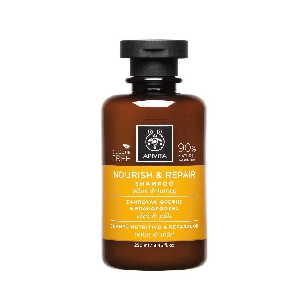 APIVITA Nourish & Repair Shampoo with Olive & Honey 250ml