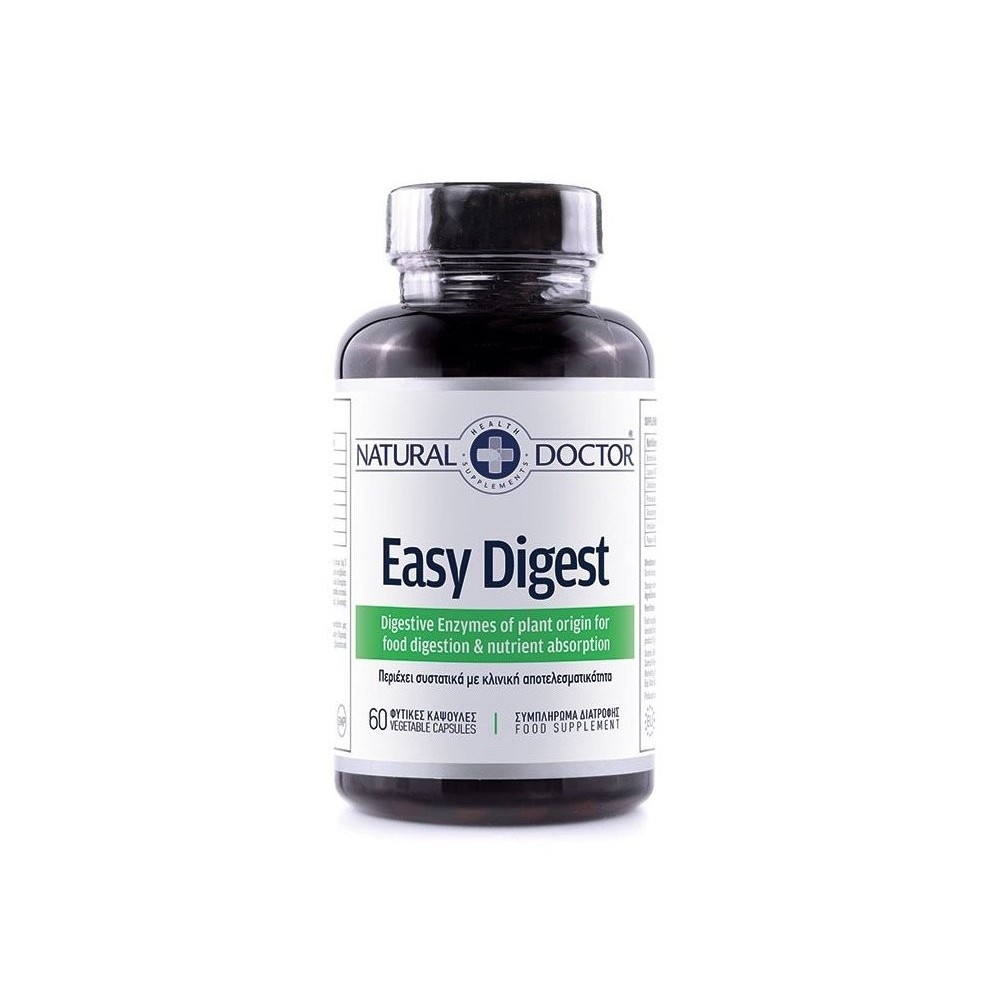 NATURAL DOCTOR Easy Digest Συμπλήρωμα Διατροφής με Πεπτικά Ένζυμ