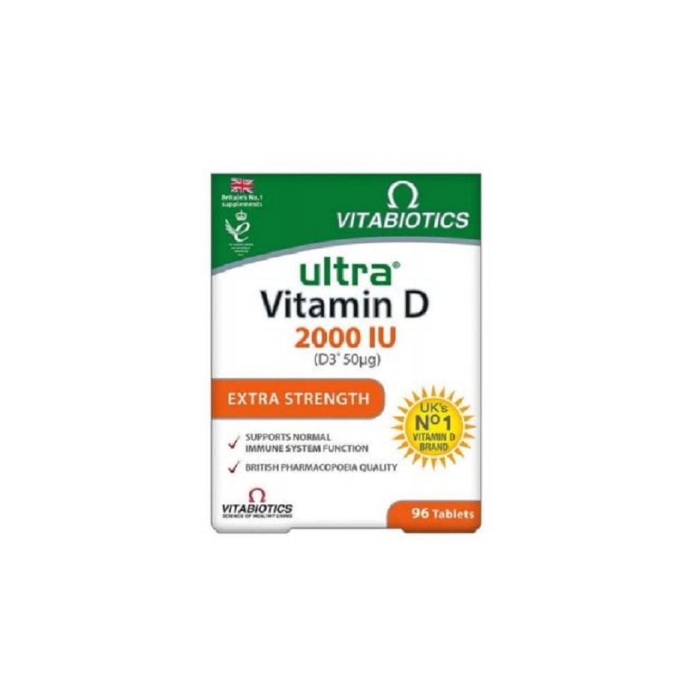 Vitabiotics Ultra Vitamin D 2000IU Extra Strength Vitamin D3-96t