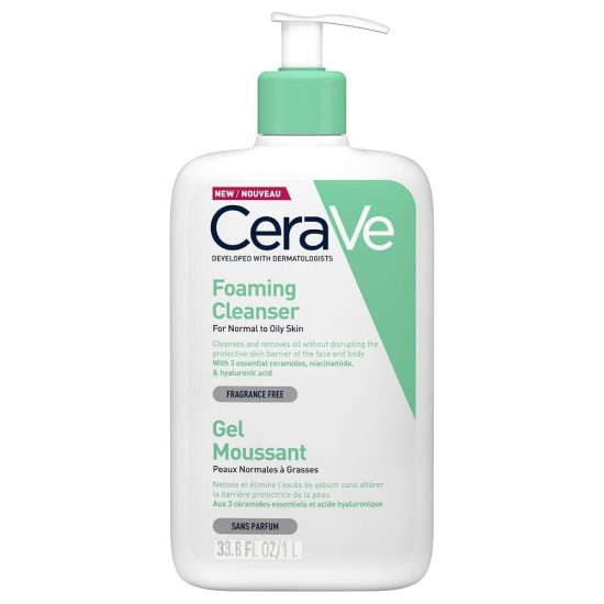 CeraVe Foaming Cleanser Gel Καθαρισμού 1lt