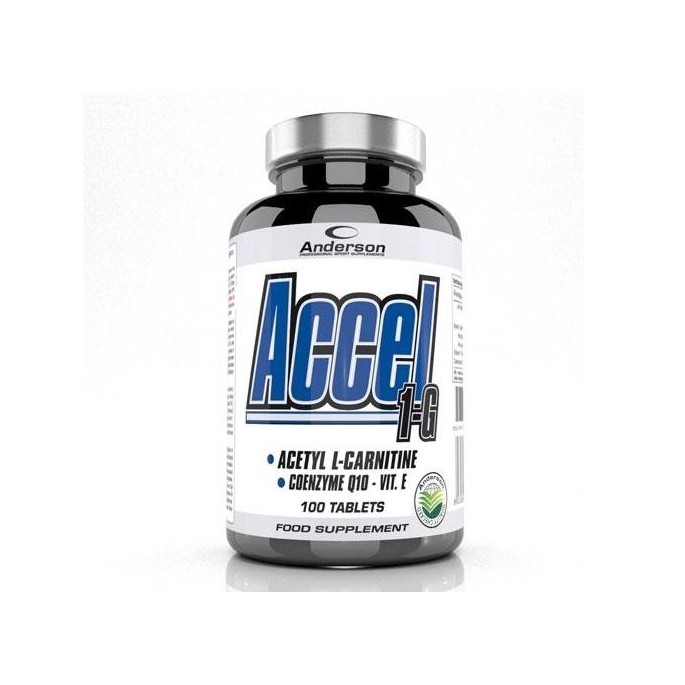ANDERSON ACCEL 1-G 100CPR ACETYL CARNITINE 120gr
