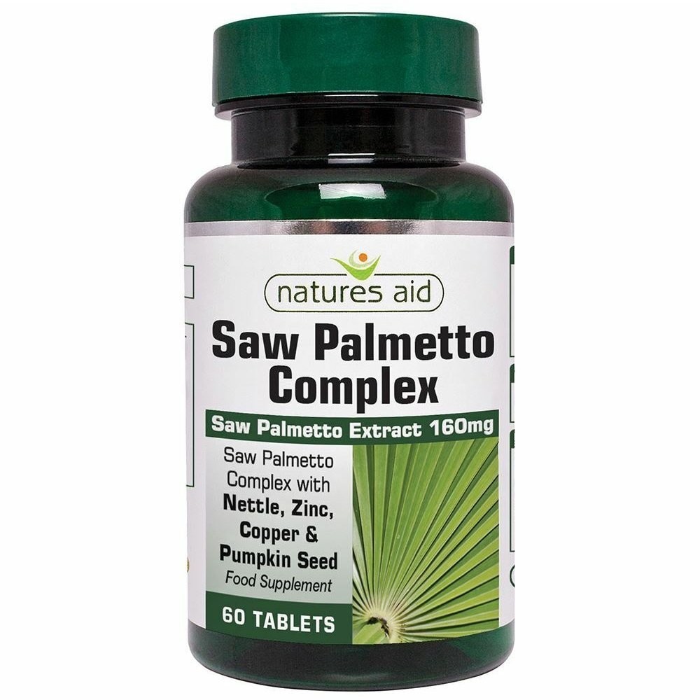 NATURES AID Saw Palmetto Complex (Nettle, Zinc & Aminos) - 60tab