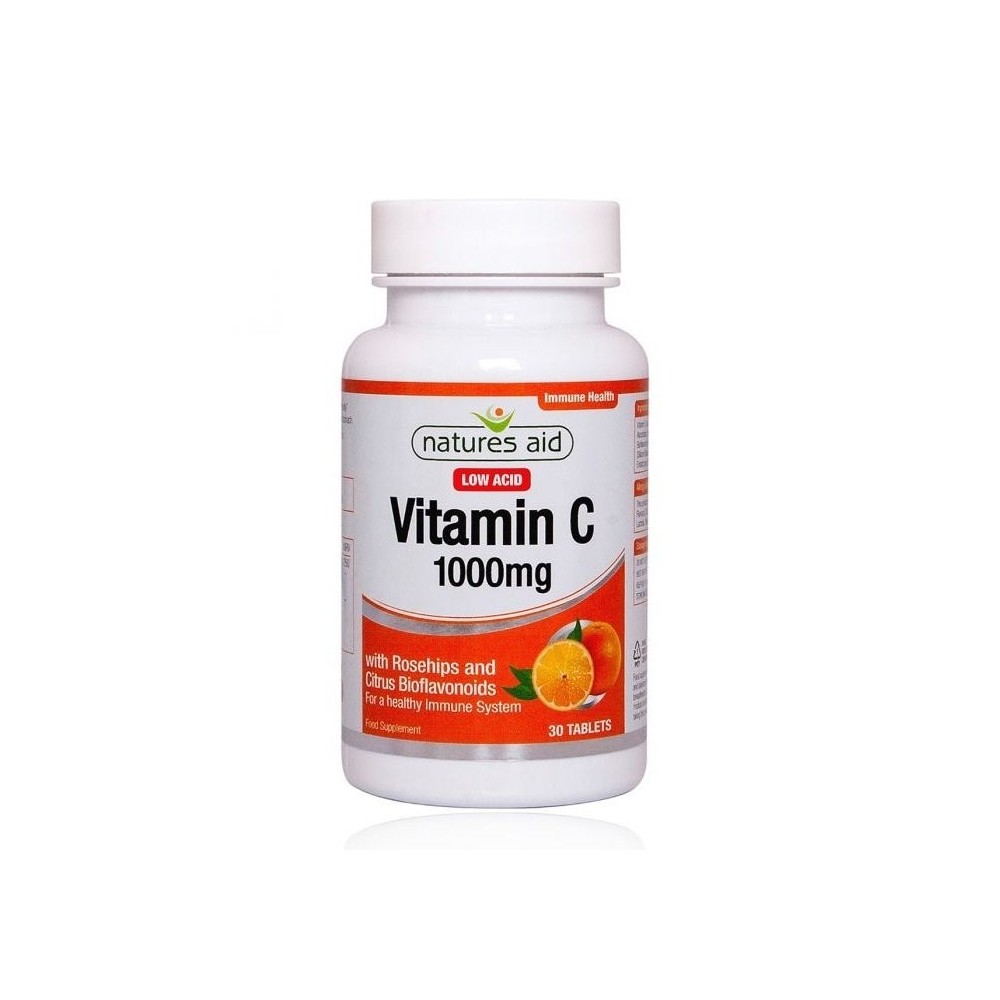 NATURES AID Vitamin C 1000mg Low Acid - 30 tabs