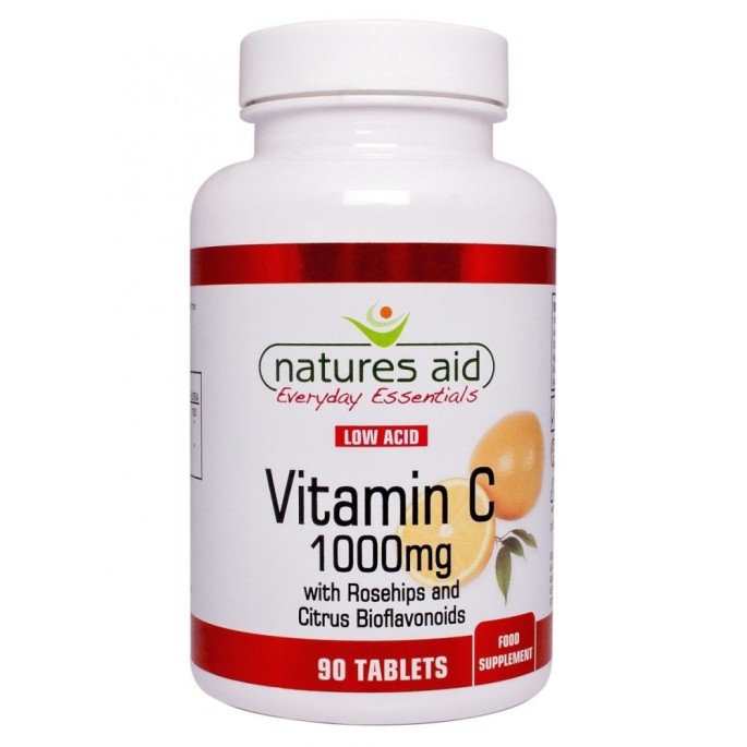 NATURES AID Vitamin C 1000mg Low Acid - 90 tabs