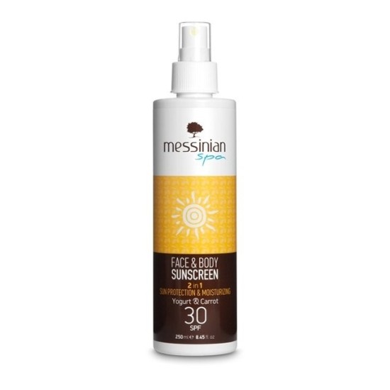 MESSINIAN SPA SUNSCREEN - DEEP TANNING OIL WALNUT & CARROT SPF 1
